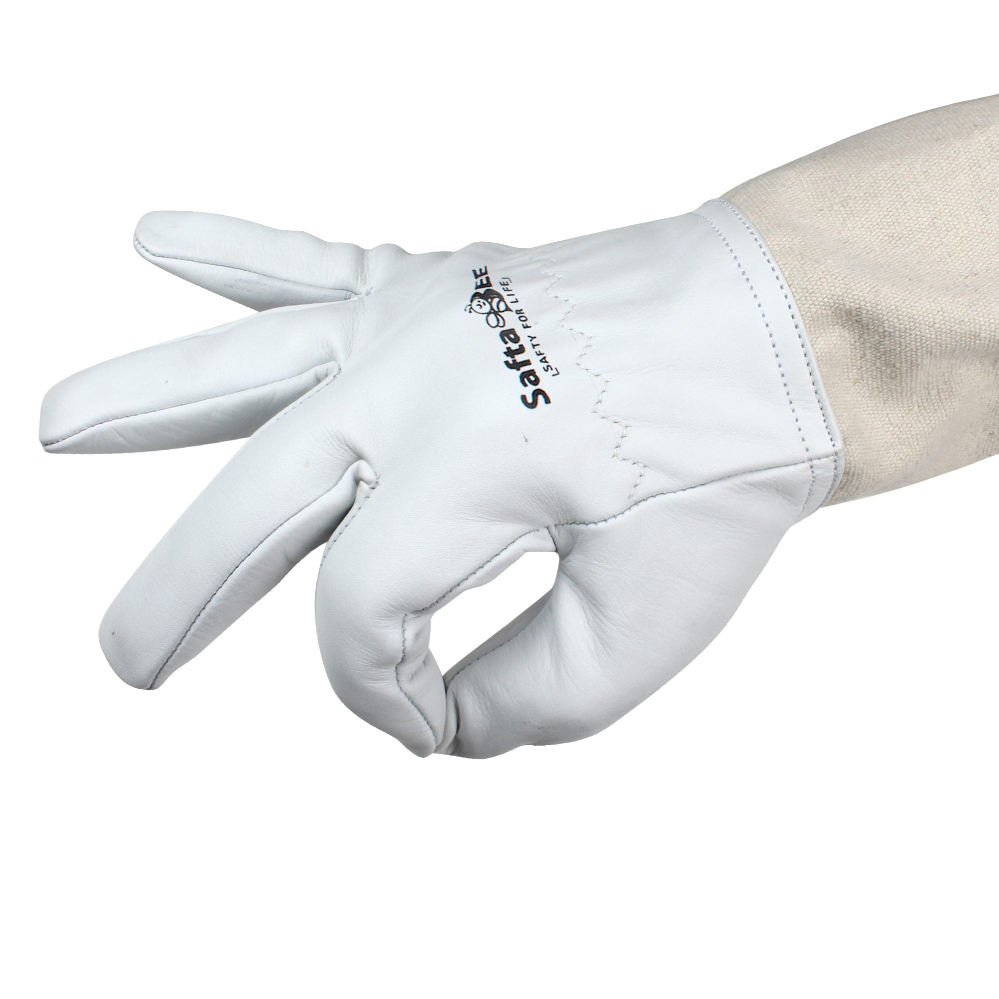 Top-quality bee keeper gloves, made from genuine goatskin leather. safta bee