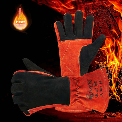 Extreme Heat Resistant Welding Gloves | Heavy Duty Industrial Safety Gloves | Safta Bee