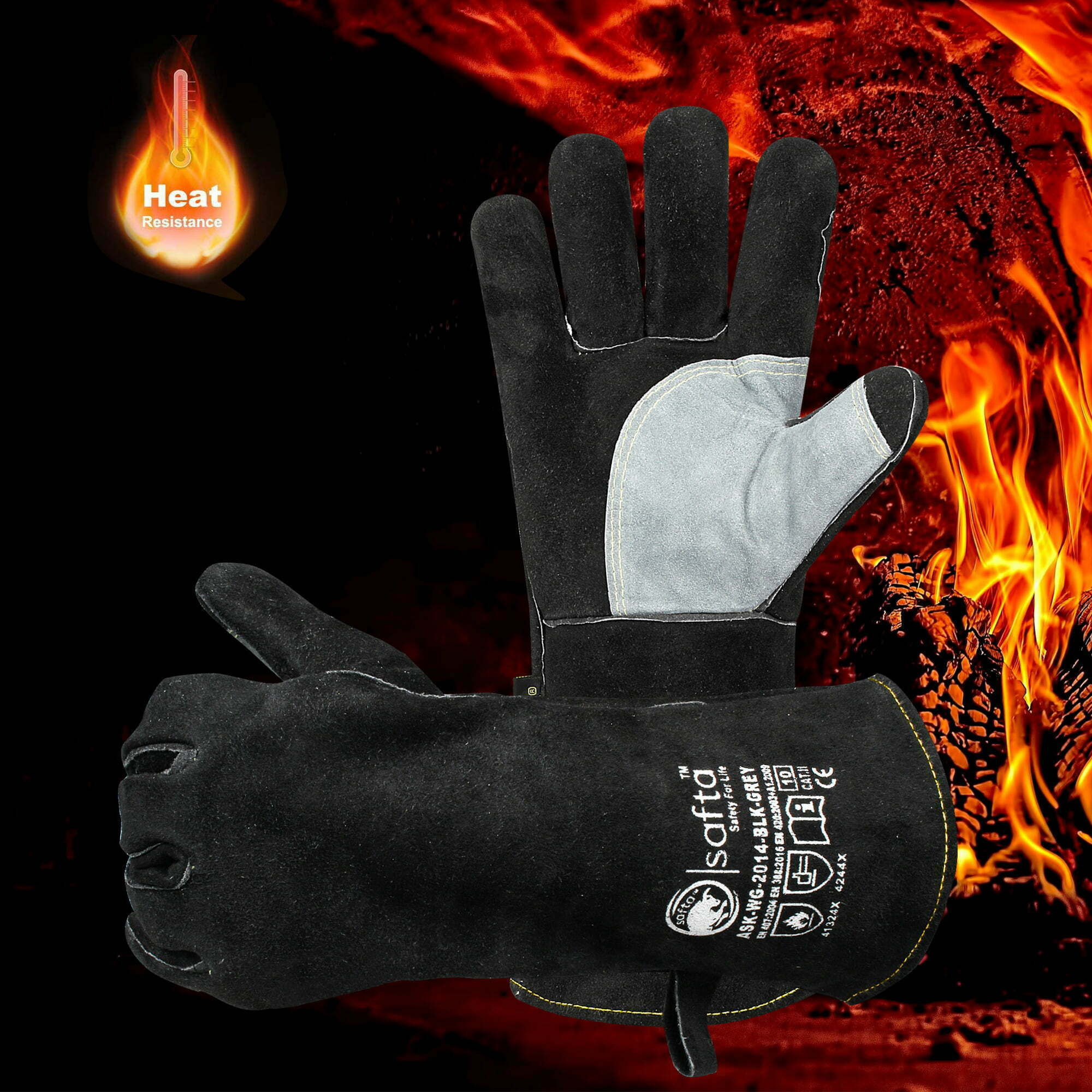 welding gloves heat resistant Saftabee