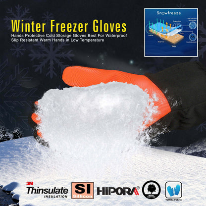 Freezer Gloves | 3M Insulated Water Proof | Cold Storage Thermal Work Gloves