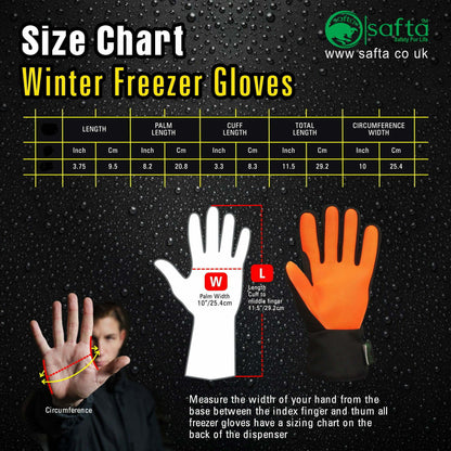 Freezer Gloves | 3M Insulated Water Proof | Cold Storage Thermal Work Gloves