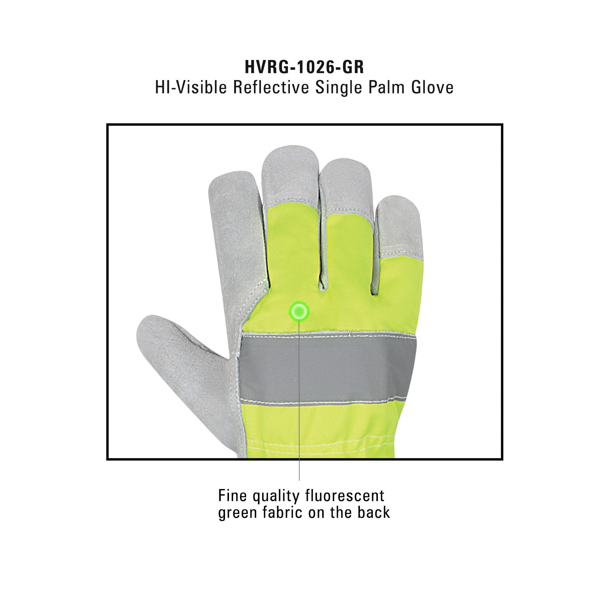 Rigger Gloves | Safety Work Gloves Leather 03-Pairs High-Vis Gloves