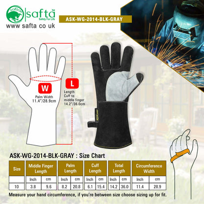 welding gloves heat resistant Saftabee