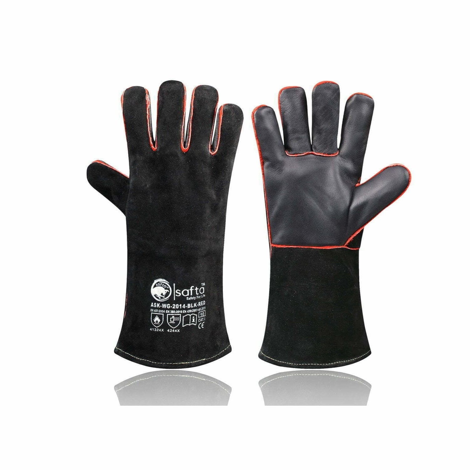 Welders Gauntlets | Heat Resistant BBQ Oven TIG MIG Welding Gloves UK