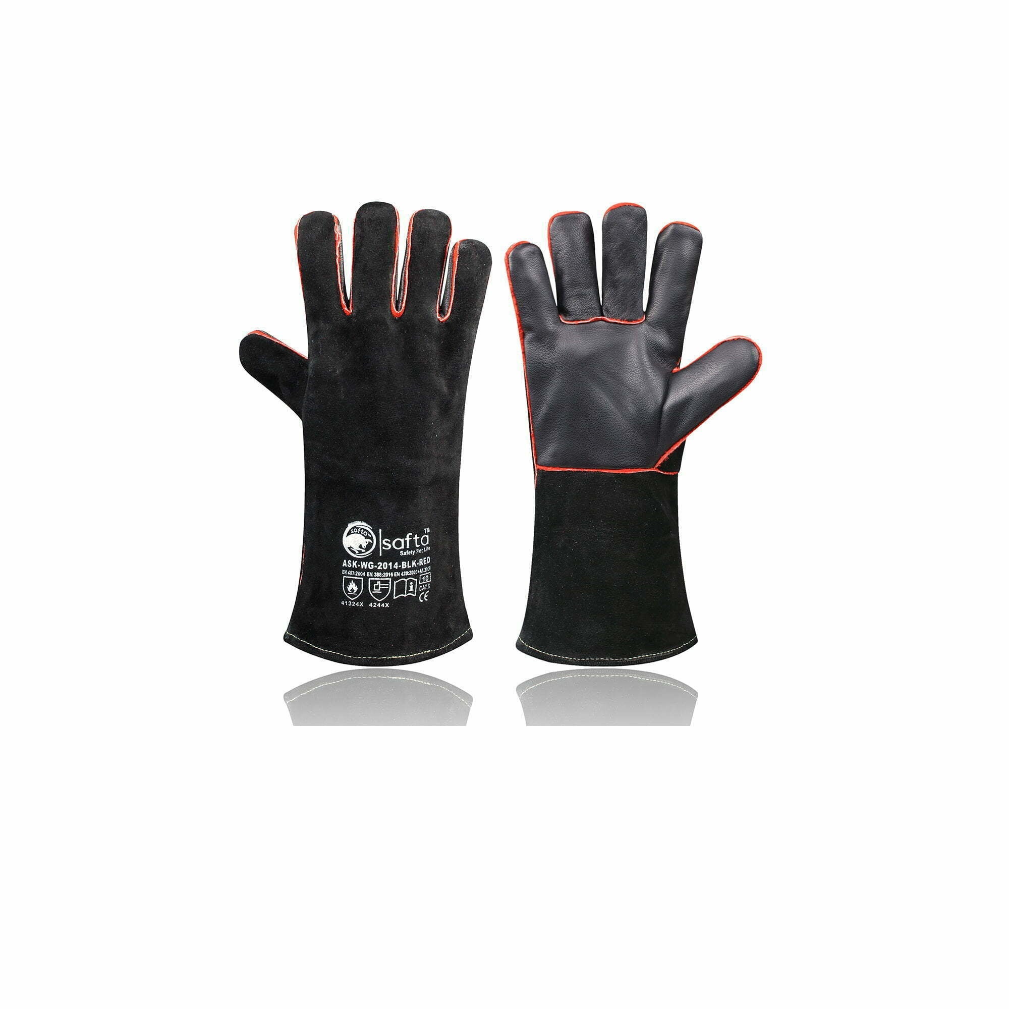 Welders Gauntlets | Heat Resistant BBQ Oven TIG MIG Welding Gloves UK