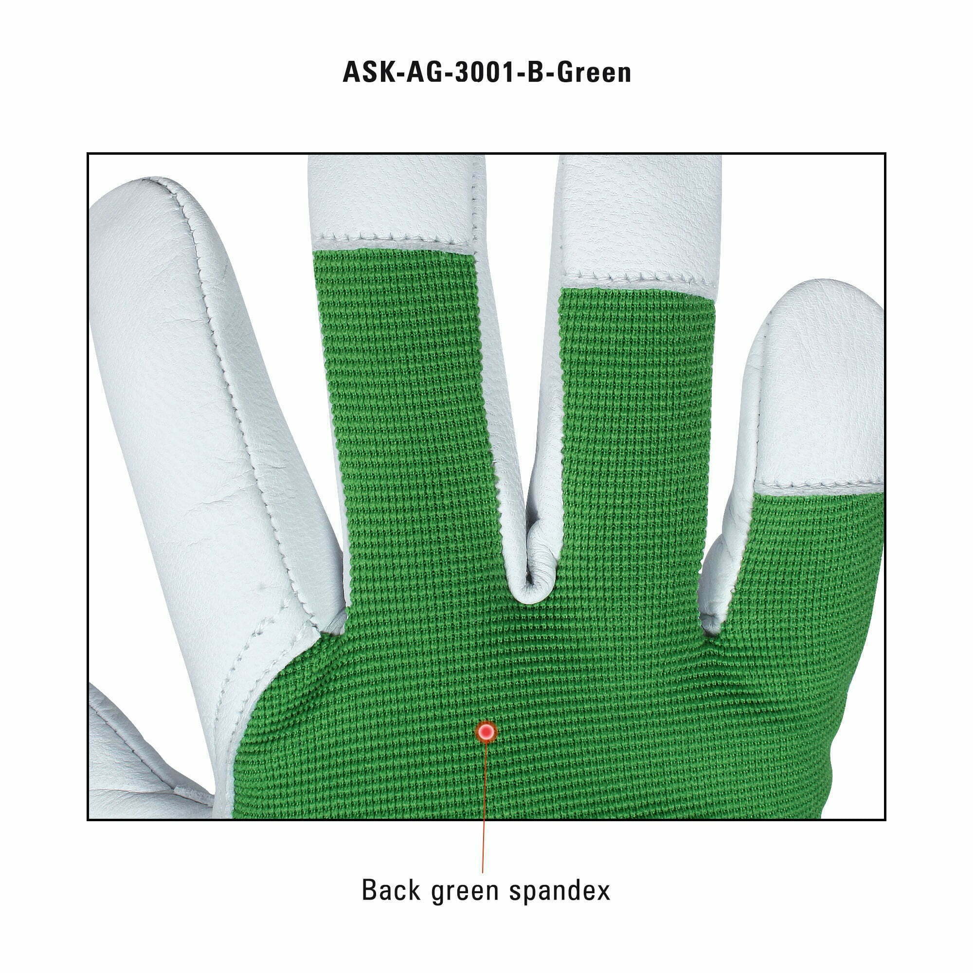 Goatskin Leather Work Gloves | Durable Cross Fit Green Gloves | Mechanics Safta Bee