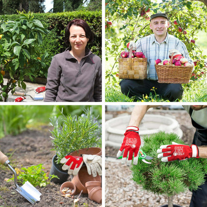 Goatskin Leather Gloves | Breathable Mechanic Red Gloves | Safta Bee