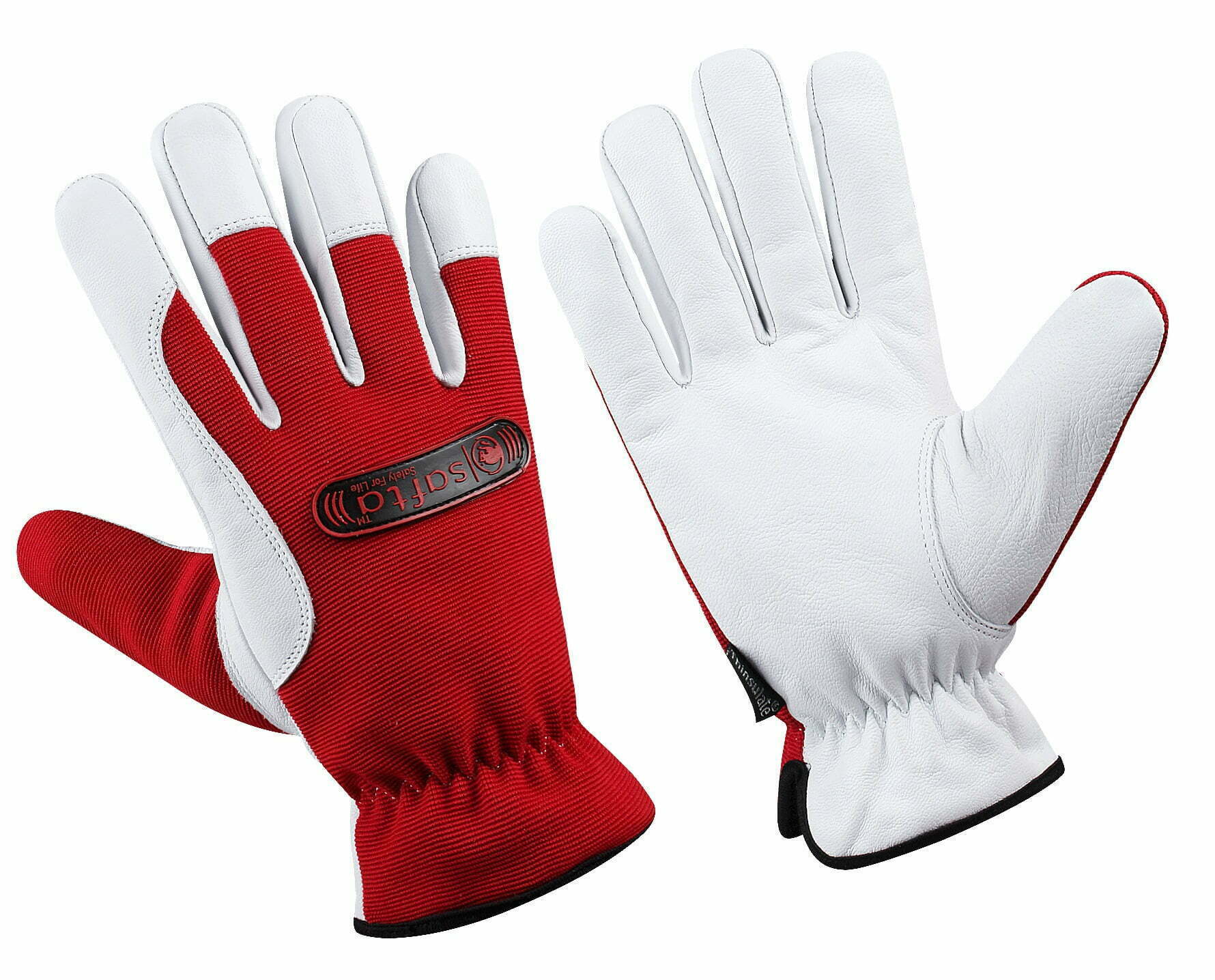 Thinsulate Work gloves | Soft Goatskin Leather Palm | Breathable Mechanic Gloves