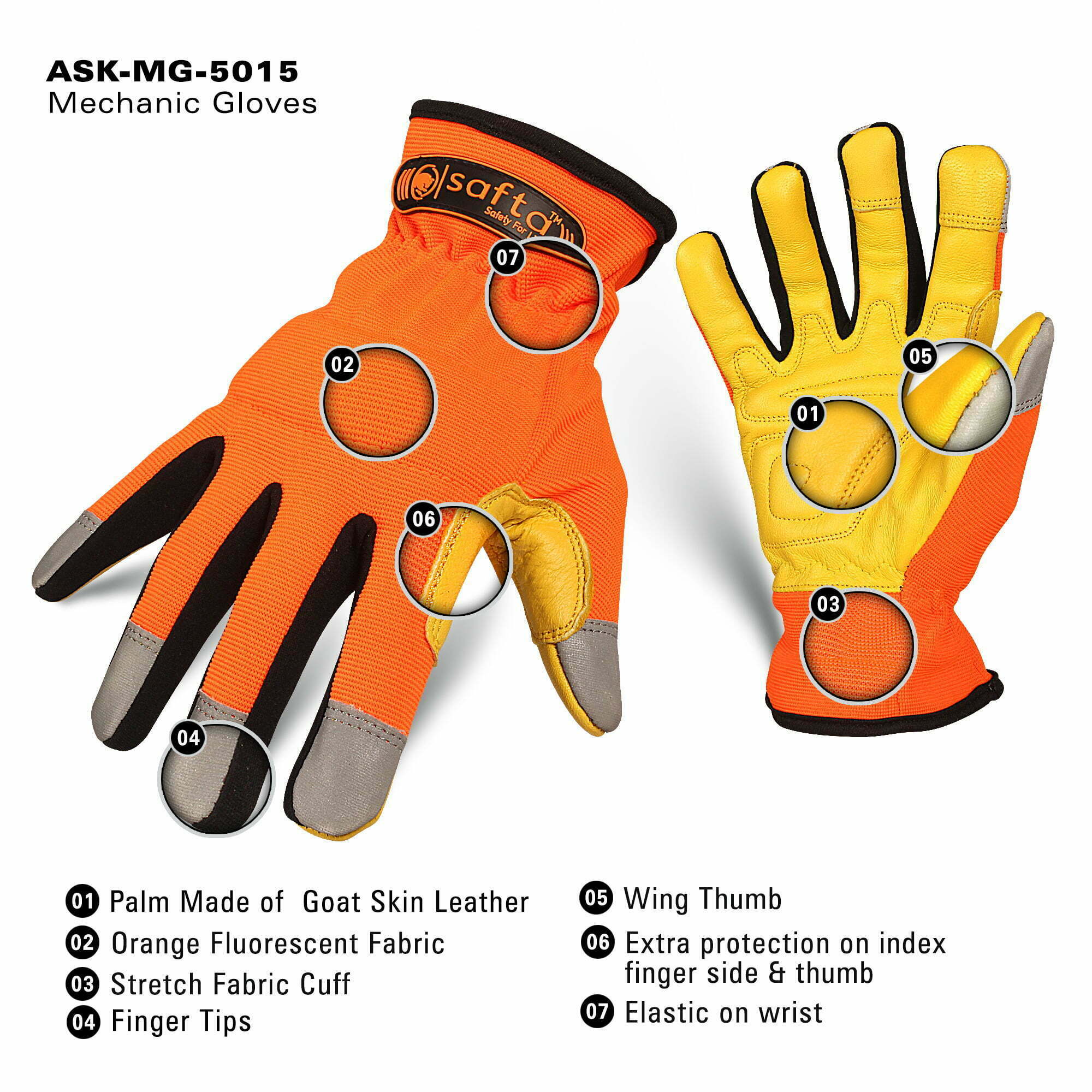 mechanic gloves saftabee