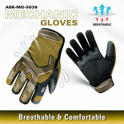 Best Mechanic Gloves | Fast Fit Multicam | Reinforced Palm Tactical Gloves