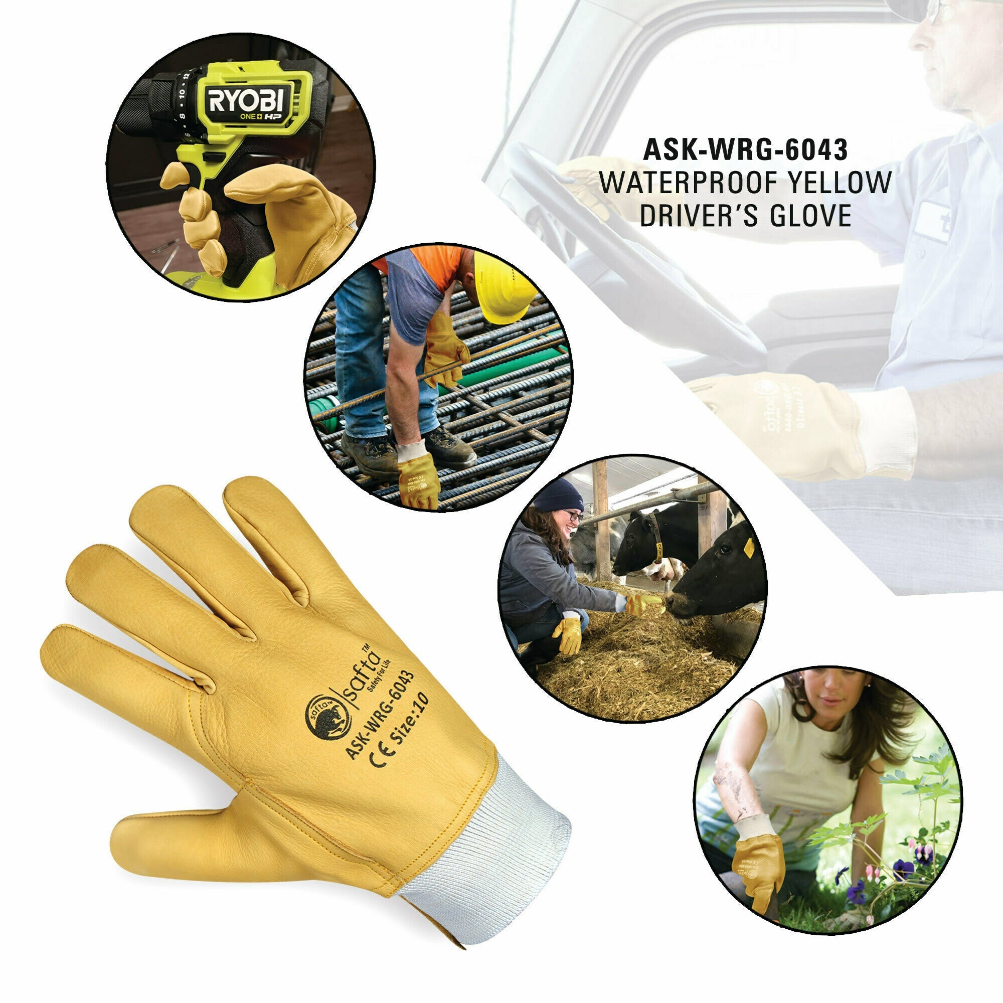 Waterproof Work Gloves Saftabee