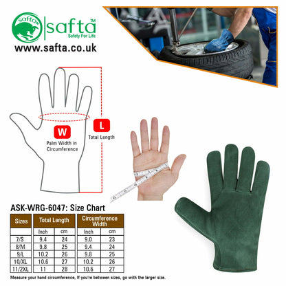 Waterproof gloves | Thick Cow Leather Fur Lining | Work Gloves