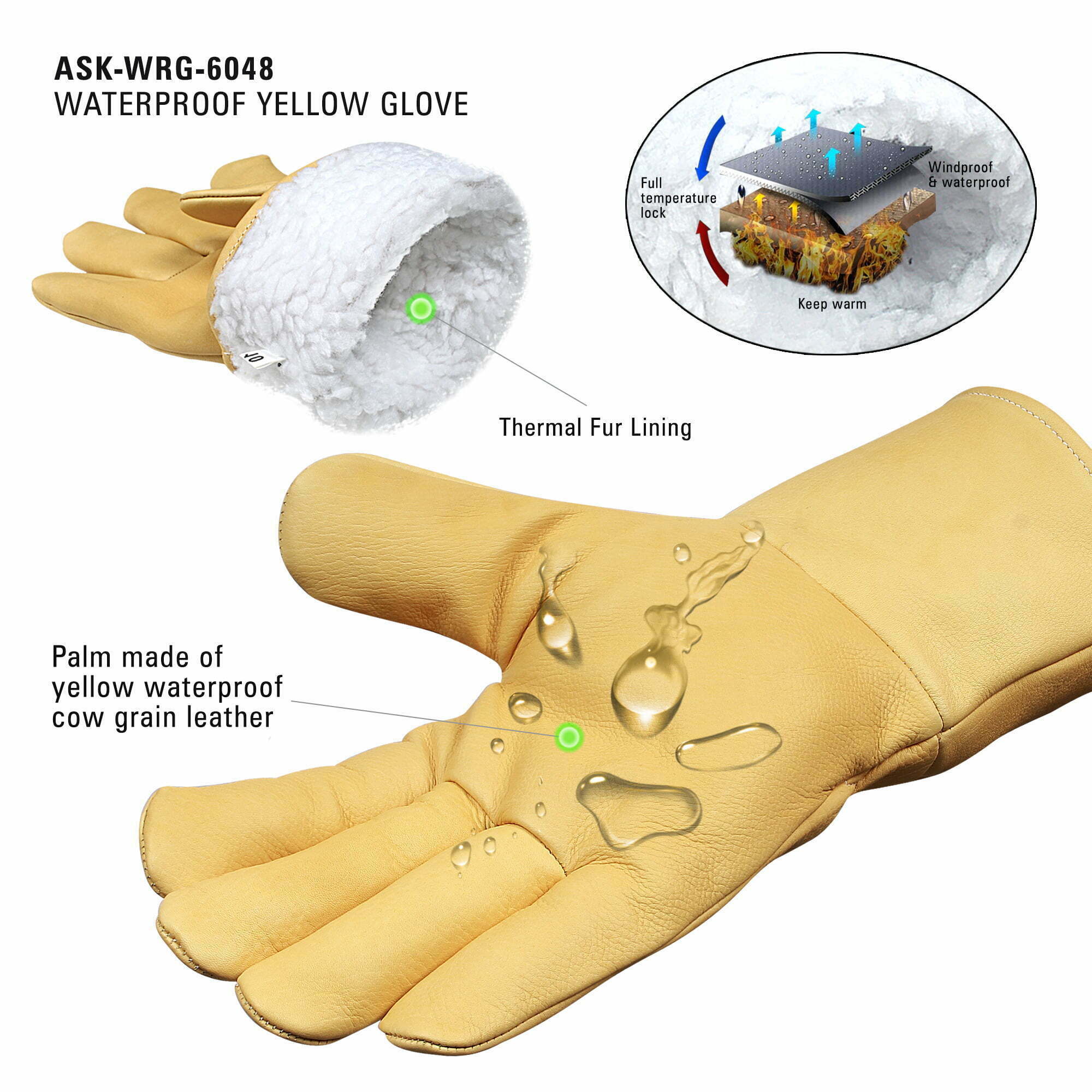 Thermal Work Glove safta bee