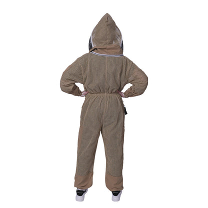 Bee keeper Suit Brown with 3-Layer Protection – Professional Beekeeping Gear for Ultimate Sting Protection and Comfort