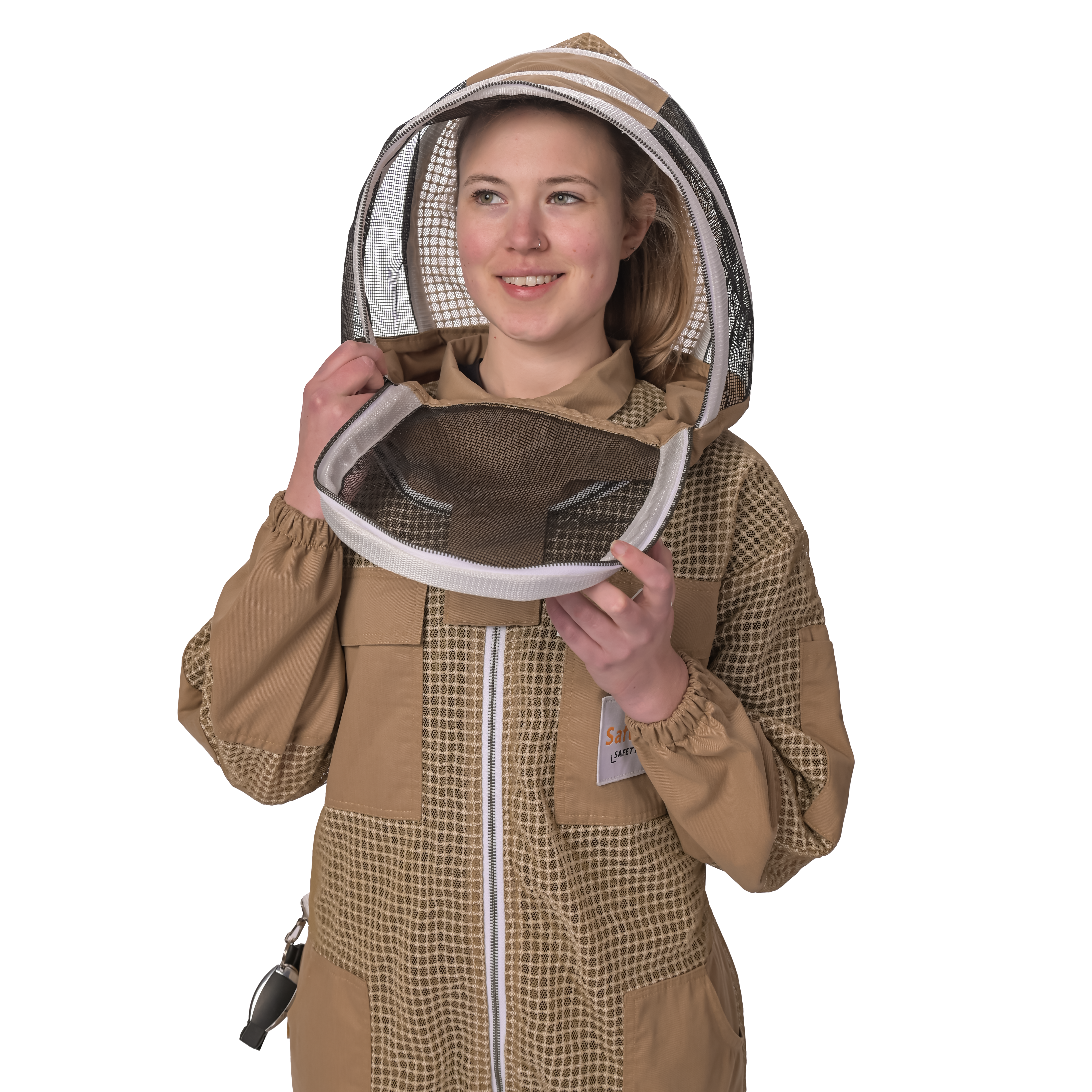 Bee keeper Suit Brown with 3-Layer Protection – Professional Beekeeping Gear for Ultimate Sting Protection and Comfort