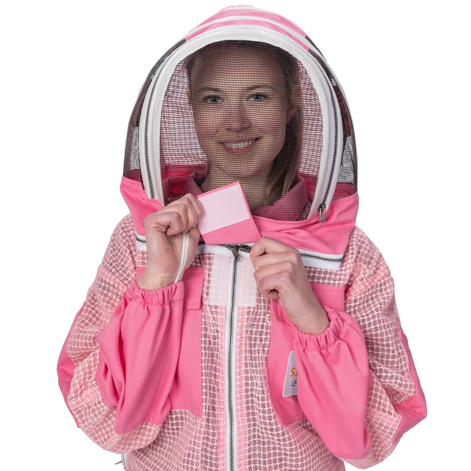 Vented best beekeeping suit with fencing veil by Safta Bee,