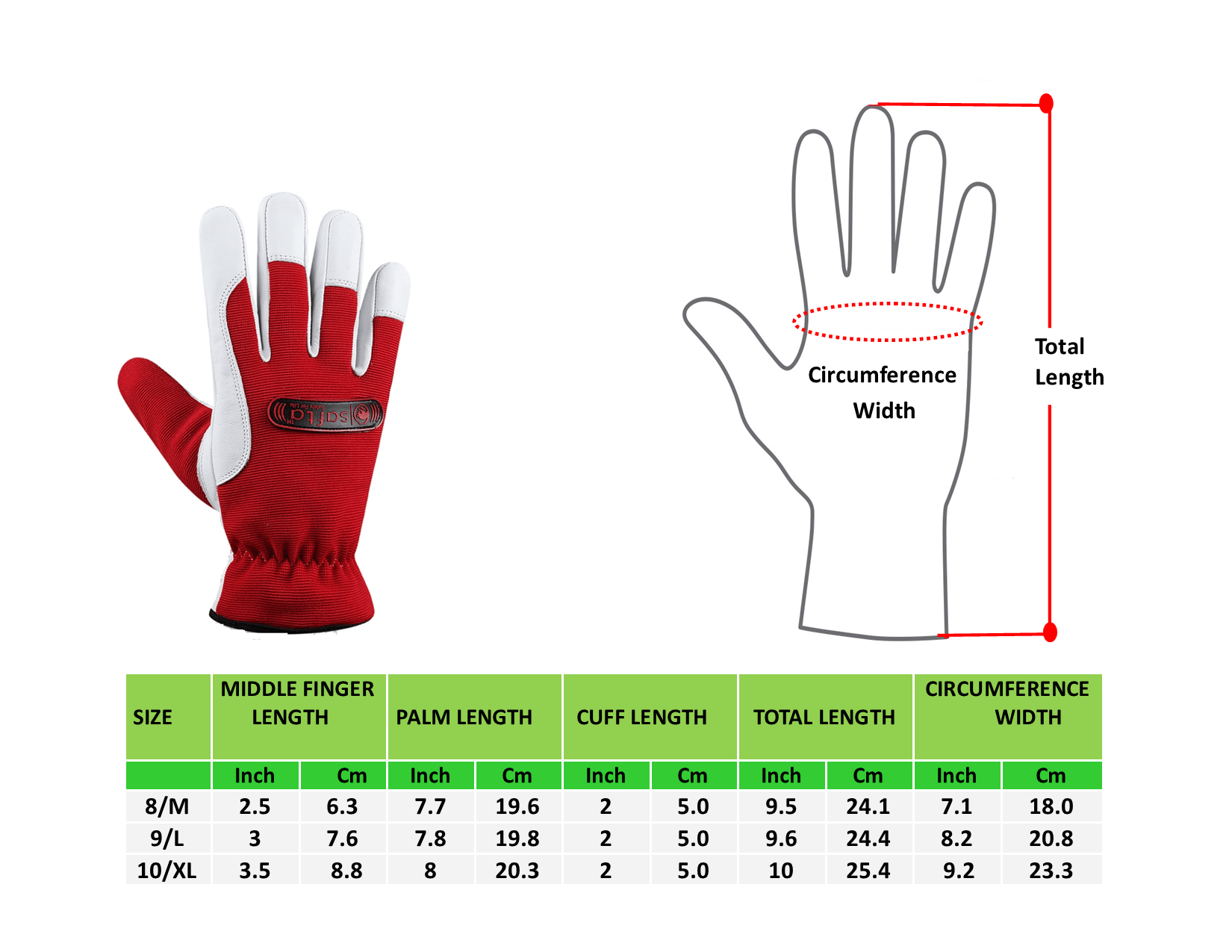 Thinsulate Work gloves | Soft Goatskin Leather Palm | Breathable Mechanic Gloves