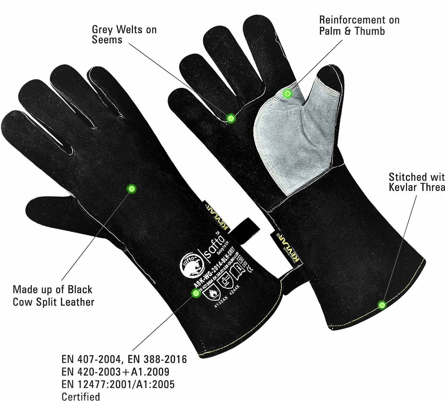 welding gloves heat resistant Saftabee