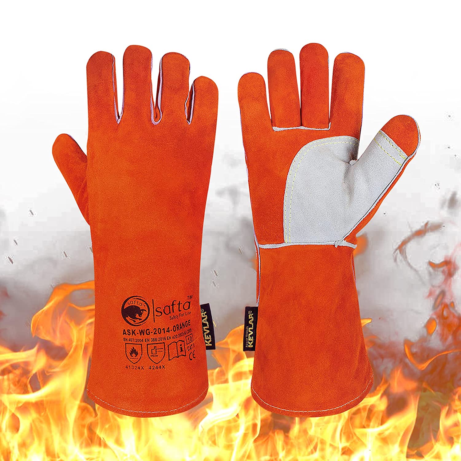 Heat Resistant Grill BBQ Fireplace Gloves Stove Microwave Oven 