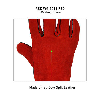 Welding Gloves Cow Split Leather with Kevlar® Stitching – Durable, Heat-Resistant Protection for Welders