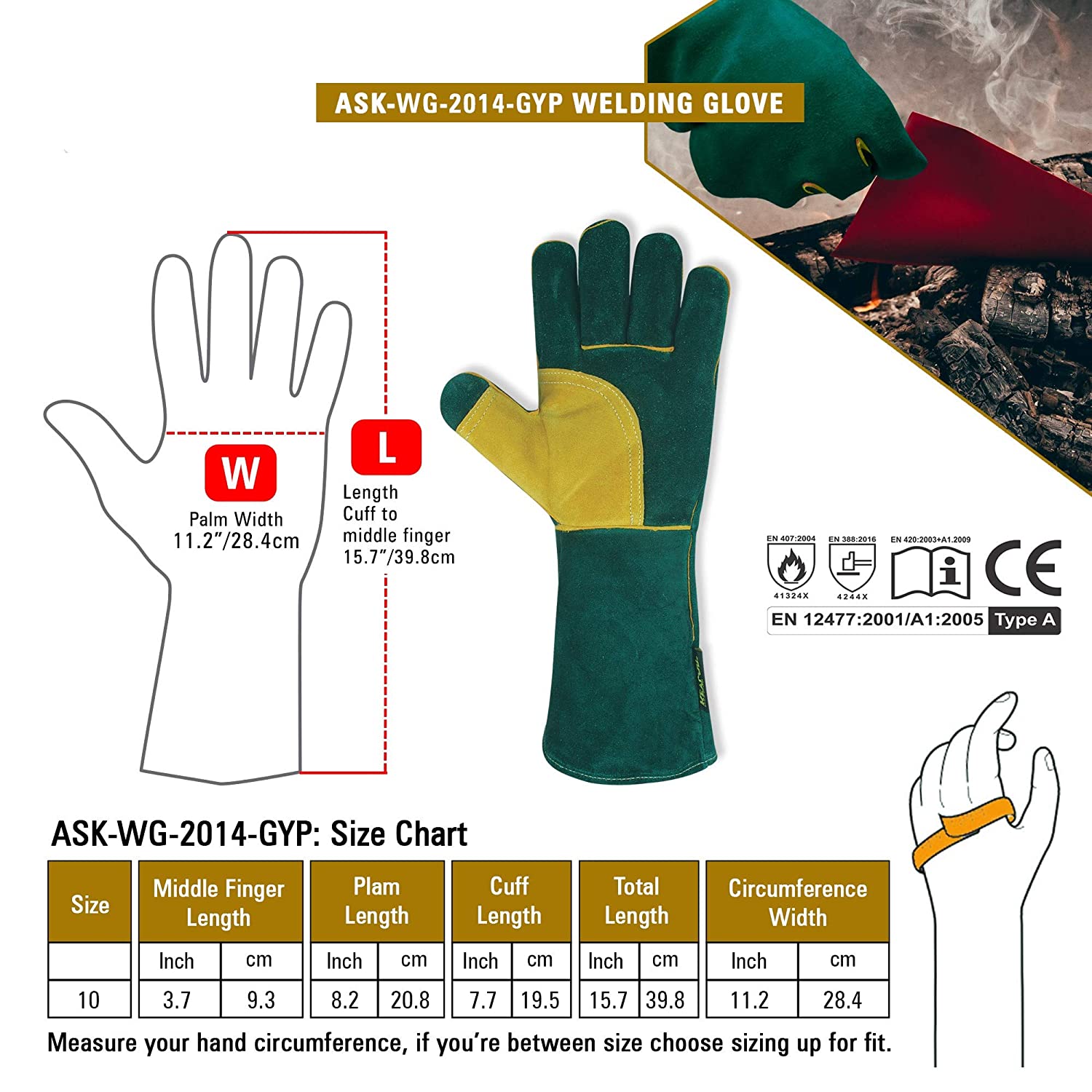 Heavy duty Gardening Gloves safta Bee