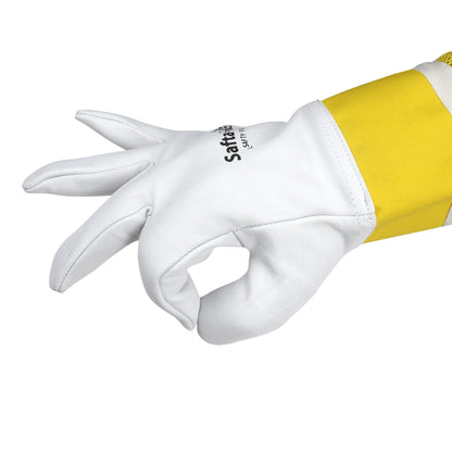 Beekeeping Gloves Adjustable Sleeves | Ventilated Sting Proof | Safta Bee