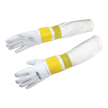 Beekeeping Gloves Adjustable Sleeves | Ventilated Sting Proof | Safta Bee