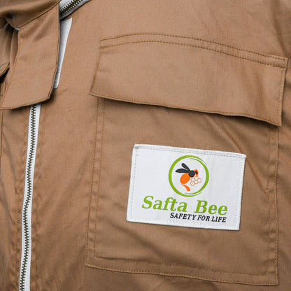 Best Beekeeping Jacket Classy Beige, designed for protection, comfort, and breathability for beekeepers