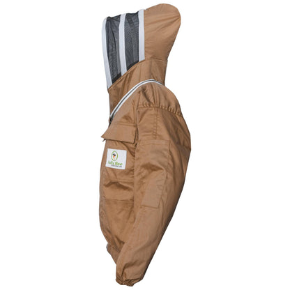 Best Beekeeping Jacket Classy Beige, designed for protection, comfort, and breathability for beekeepers