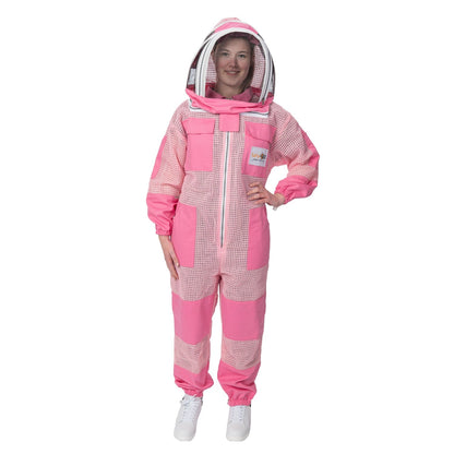 Vented best beekeeping suit with fencing veil by Safta Bee,